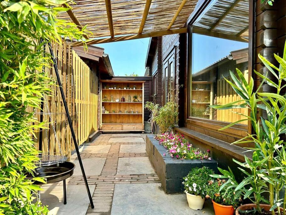 Jungle Style Lodge With Jacuzzi ,Sauna And Garden Near Amsterdam Vijfhuizen Εξωτερικό φωτογραφία